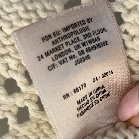 Anthropologie Summer Sweater Poncho Size XS/S - Picture 6 of 6
